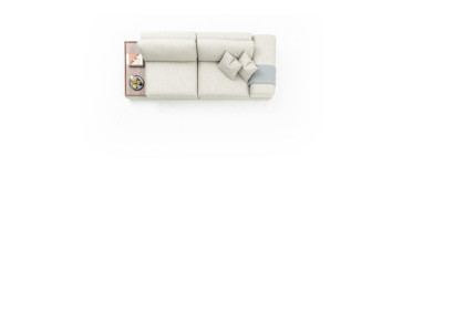 Sofa Couch Luxus Wohnzimmer Design 260cm Big Sofas 3 Sitzer Grau Neu